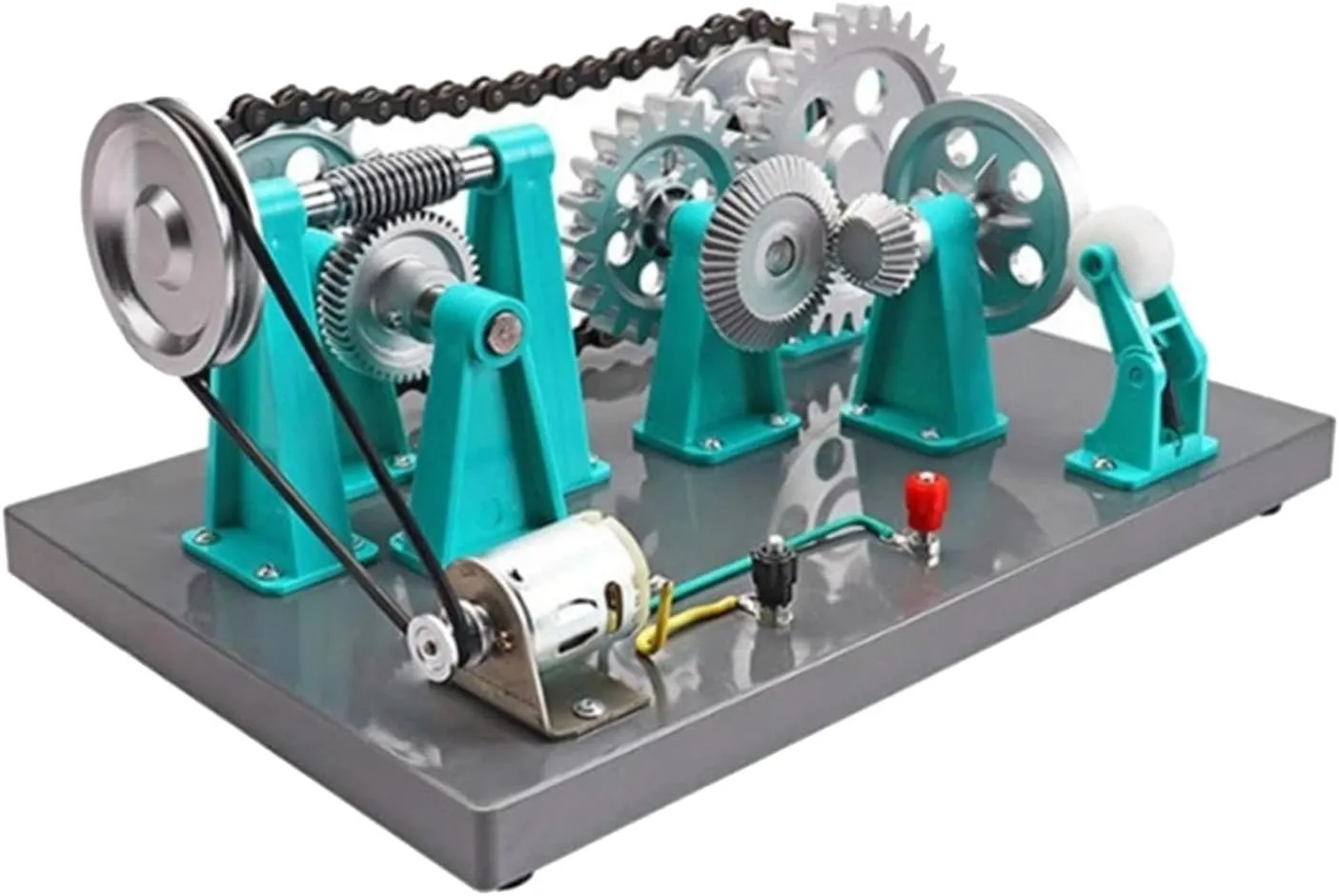 Mechanical Gear Transmission Model, Physics Instrument,Sturdy, Portable,Science Teaching Equipment for Study Classroom School