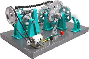 Mechanical Gear Transmission Model, Physics Instrument,Sturdy, Portable,Science Teaching Equipment for Study Classroom School
