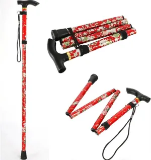MEILYA Aluminium Trekking Poles Folding, Telescopic, Light-Weight, Off-Road Walking Poles, Portable Walking Sticks for The