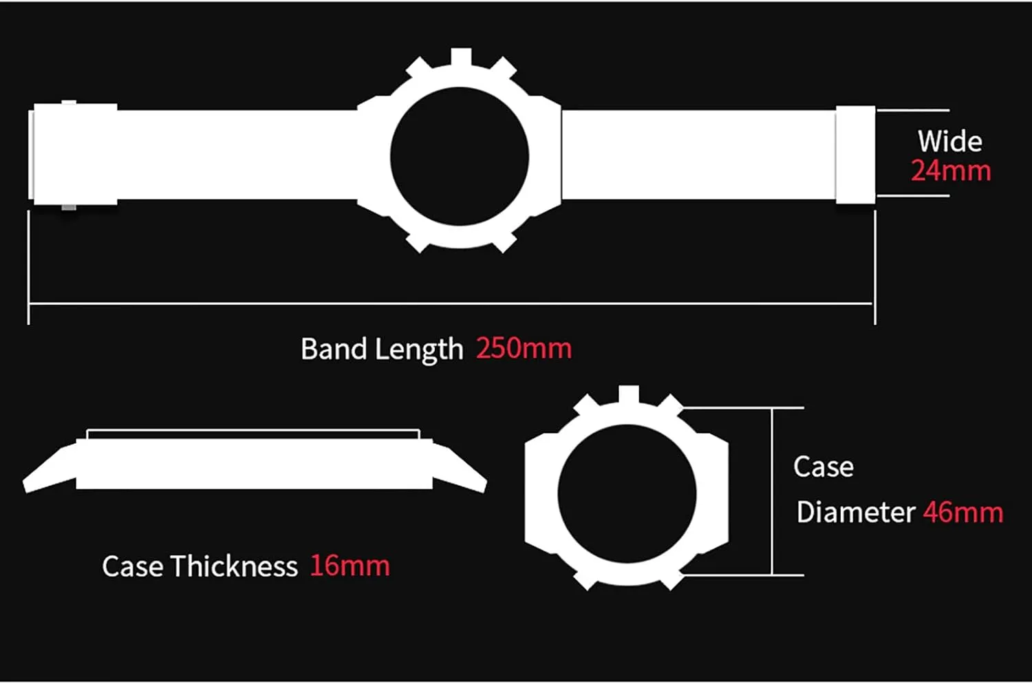 Men Business Chronograph Wristwatch, Large Dial Waterproof Steel Band Watch,Multi-Function Outdoor Sports for Men Dress Watches C