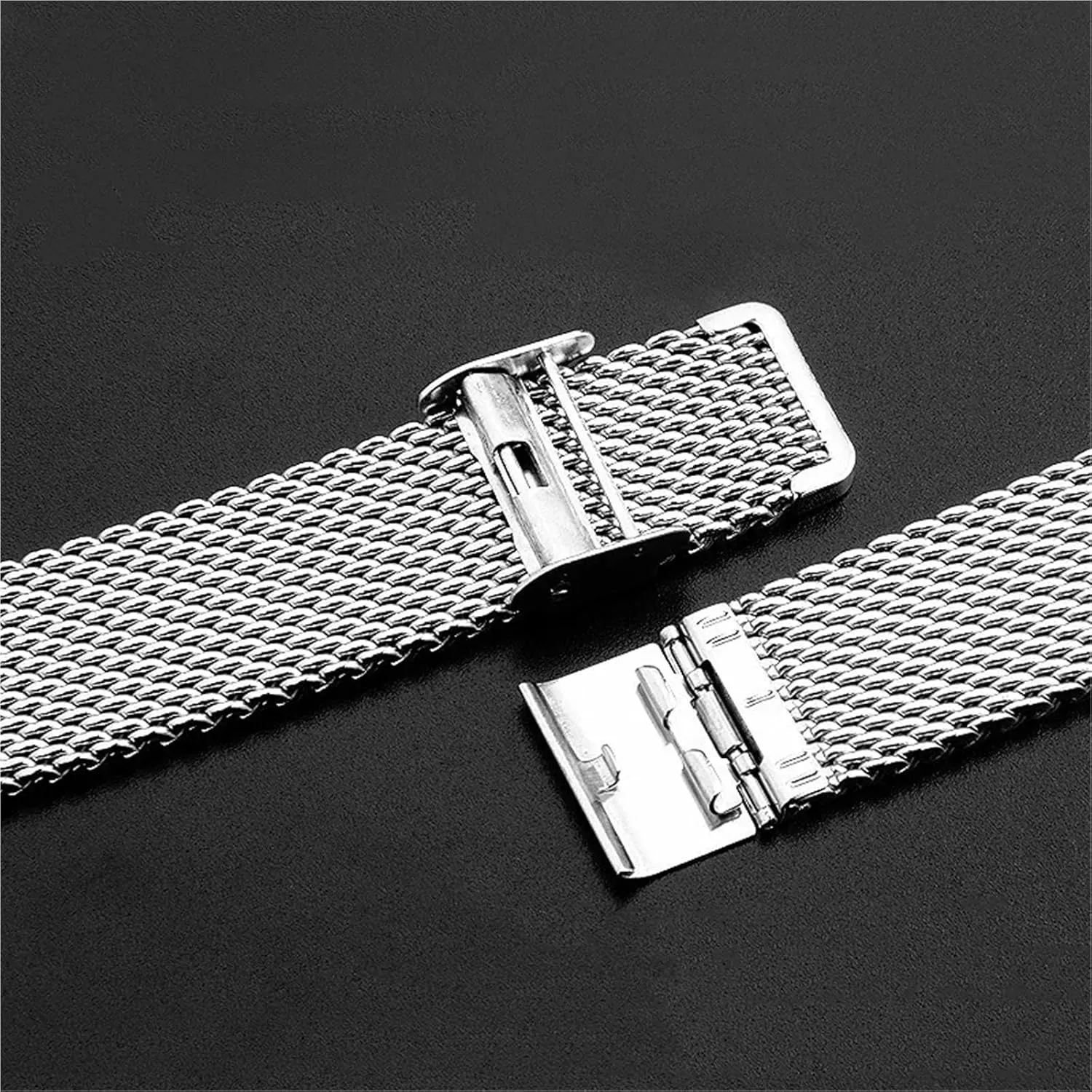 Mesh Stainless Steel Bands 18 20 22 24mm Men Miss Metal Universal Watchband