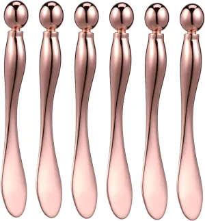 Metal Eye Applicator Roller Cream Spoon Facial Spa Tool Mini Massager Moisturizing Device Beauty Roller Set