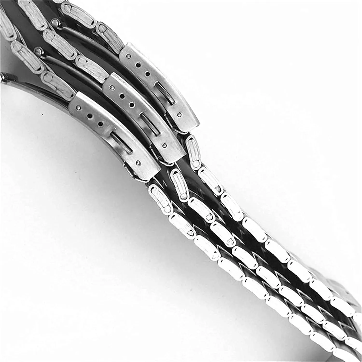 Metal Stainless Steel Replacement Strap Watch Band Flat Buckle Wrist Silver Gold, Bracelet, 12 14 16 18 20 22mm Bracelet