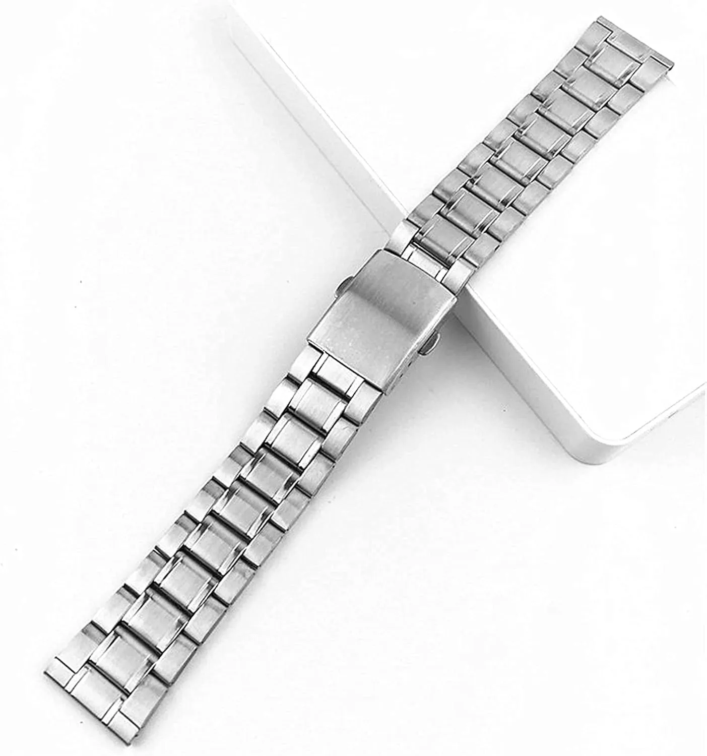 Metal Stainless Steel Replacement Strap Watch Band Flat Buckle Wrist Silver Gold, Bracelet, 12 14 16 18 20 22mm Bracelet