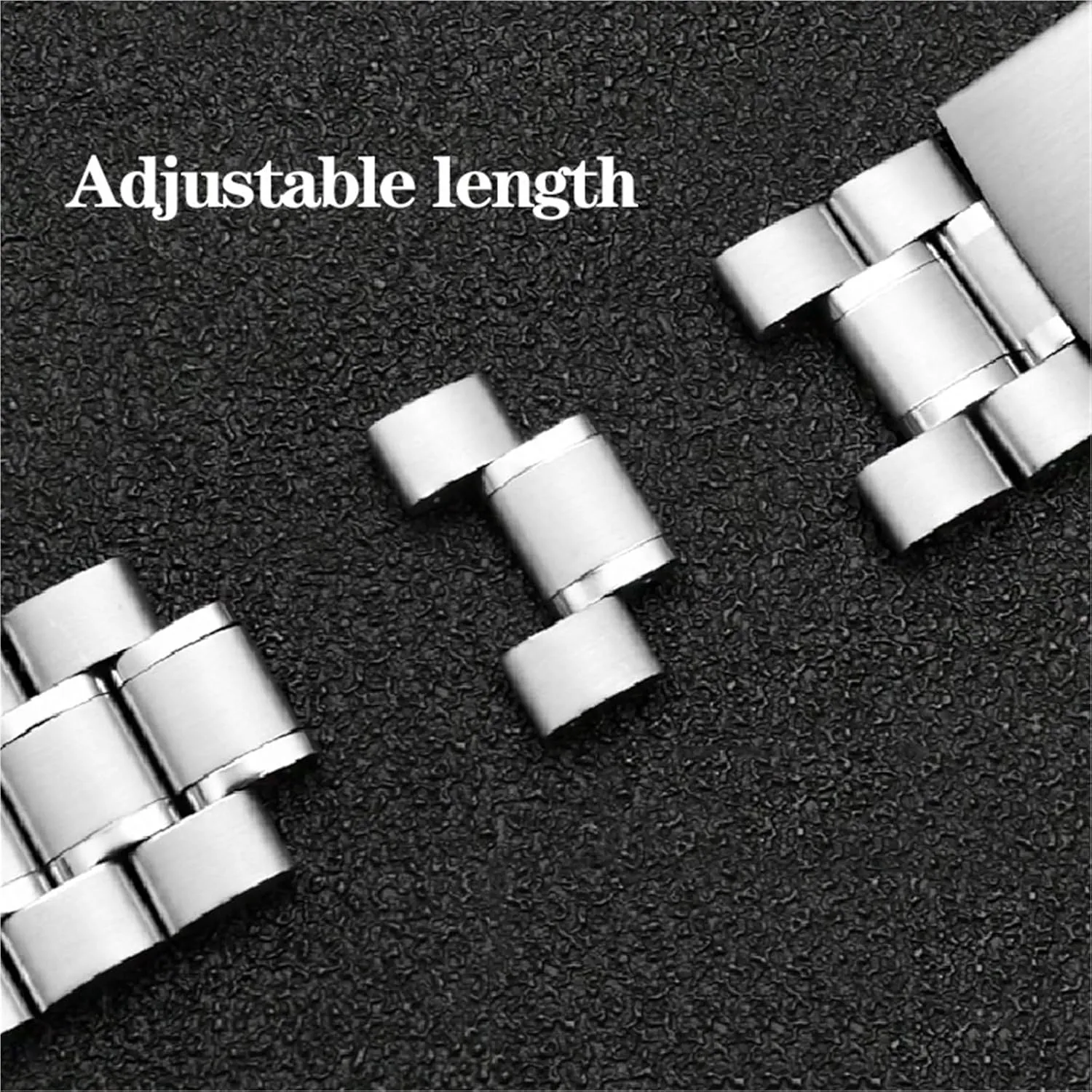 Metal Watch Band Stainless Steel Strap 20mm 22mm Folding Buckle Bracelet Strap for Smart Watch Traditional Watch Men Women Watch Accessories