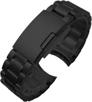 Metal Watch Band Stainless Steel Strap 20mm 22mm Folding Buckle Bracelet Strap for Smart Watch Traditional Watch Men Women Watch Accessories