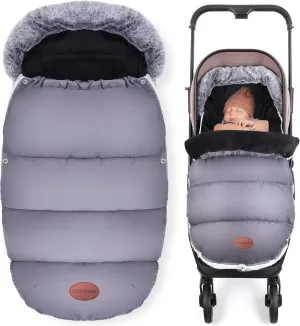 Metplus Warm Bunting Bag Universal, Toddler Stroller Footmuff for Most Stroller, Stroller Sleeping Bag Cold Weather, Waterproof Stroller Cover for Winter