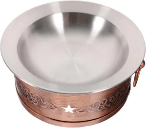 Mikikit 1set Outdoor Stainless Steel Cooking Pot Camping Pot with Vintage Stove Multi-use Kitchen Cookware for Home Restaurant and Picnics Easy to Clean and Store