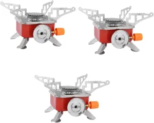 Mikikit 3pcs Portable Folding Camping Stove Compact Burning Stove for Hiking Picnics and Outdoor Cooking Lightweight Easy to up for Backpacking and Fishing