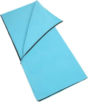 Milisten Camping Cool Weather Fleece with Storage Bag for Hiking and Outdoor Activities Lightweight Comfortable Design Sky Blue