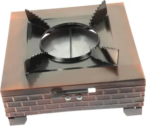 Milisten Compact Small Pot Hot Pot Stove Camping Grill Propane Portable Wok Stove BBQ Accessory