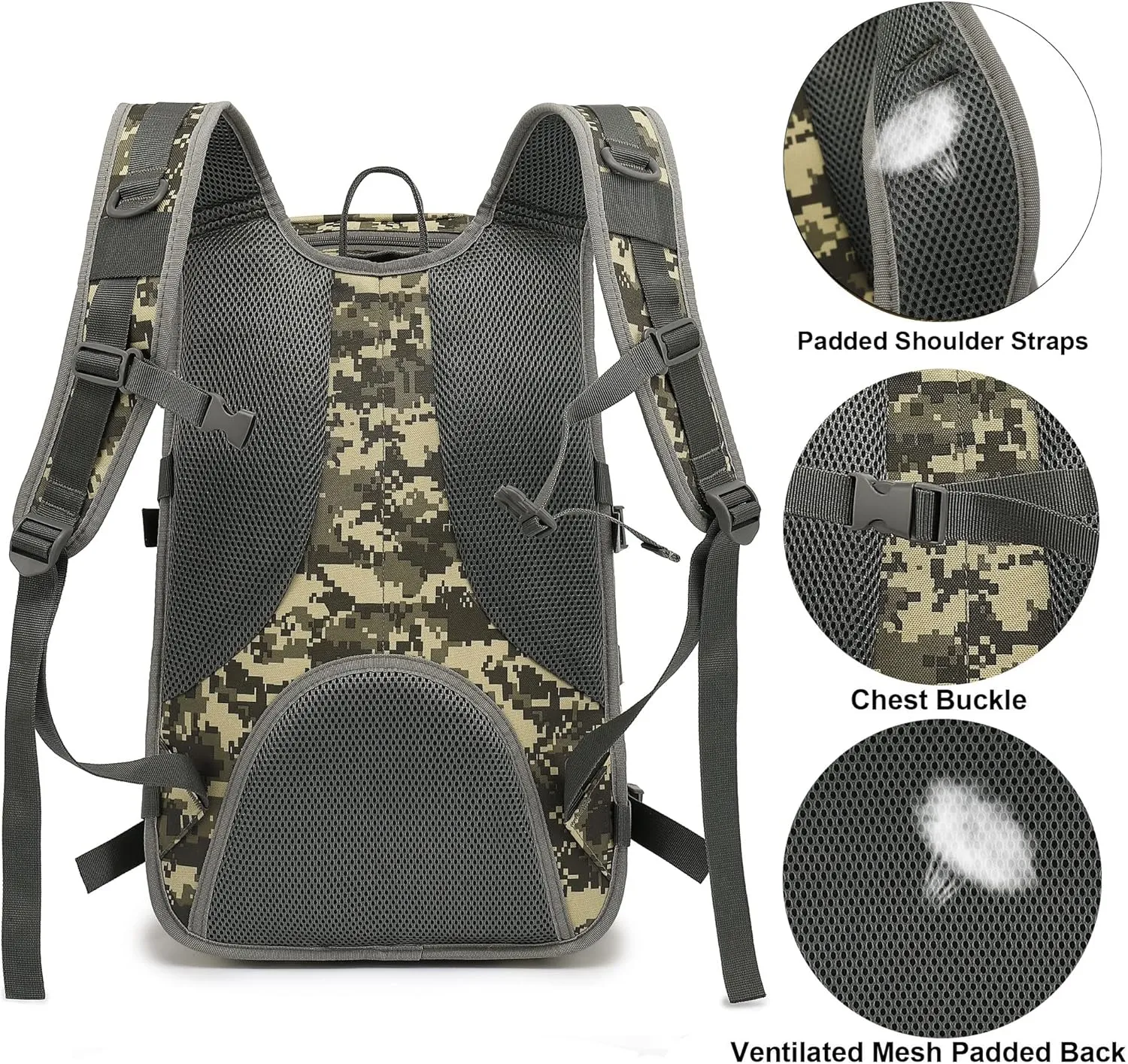 Military Tactical Backpack for Men, Survival Army Backpacks for Camping Hiking Trekking