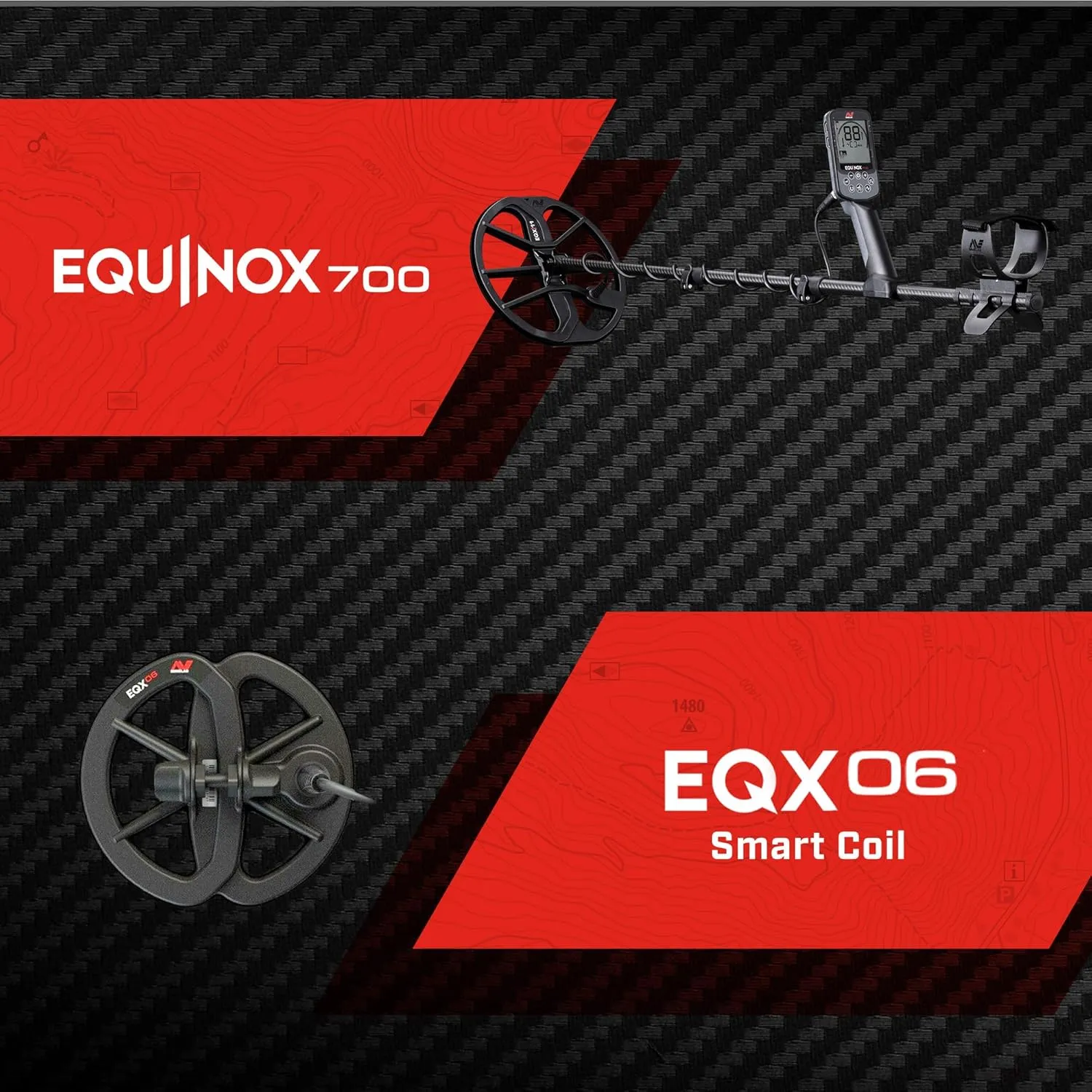MINELAB Equinox 700 Multi-Frequency Collapsible Metal Detector for Adults & Wireless Headphones Bundle with EQX 6 Coil