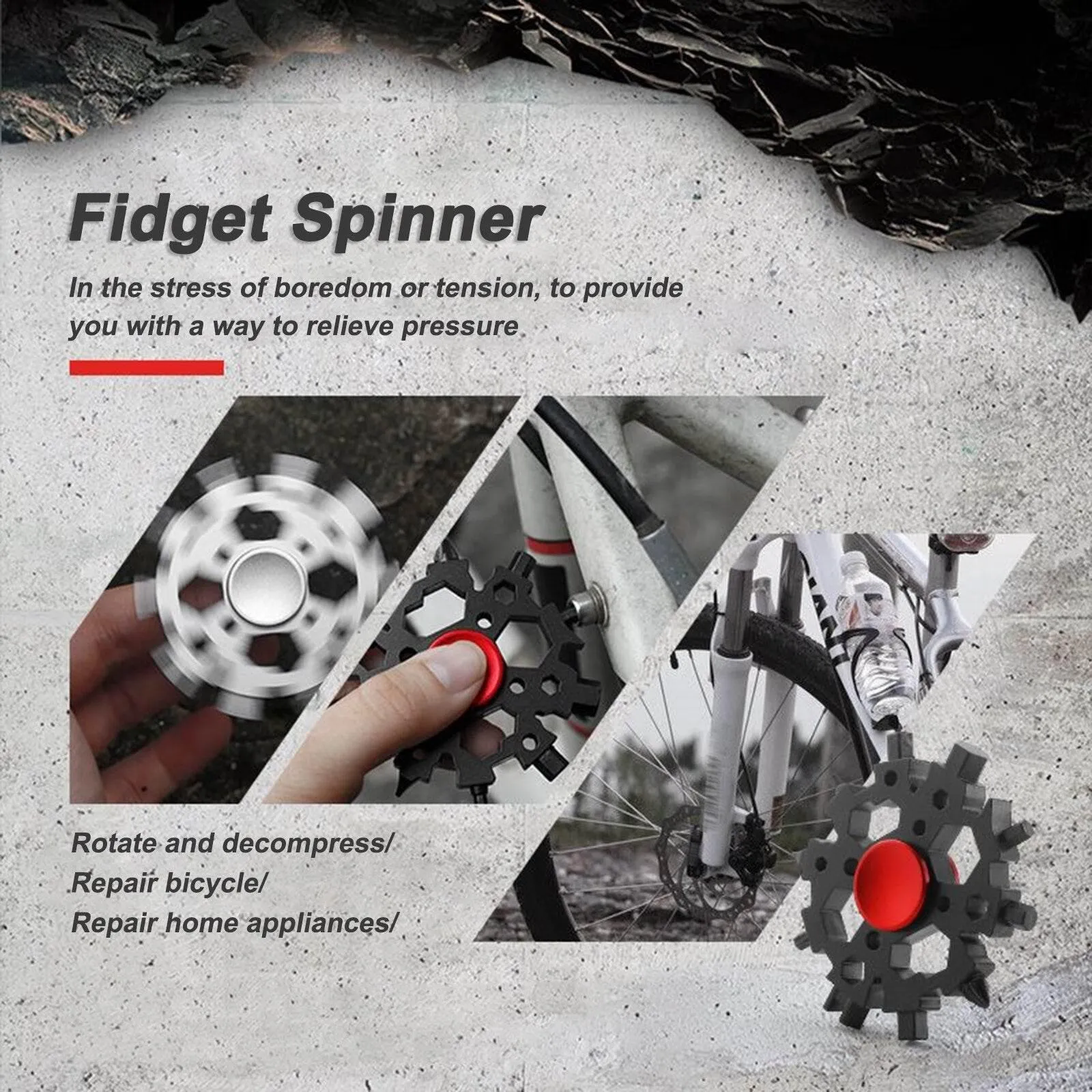 Mini Fidget Spinner - Compact Stress Reliever Tool