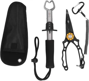 Mini Fishing Pliers Multi Tool, Stainless Steel, Braided Line Cutter, Hook Remover, Ergonomic Handle, for Saltwater and Freshwater Fishing Enthusiasts