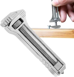 Mini Multitool Wrench Compact Titanium Multitool Mini Alloy Multi-Tool Adjustable Mini Wrench Multitool Bottle Opener Keychain(Color:2Pcs)