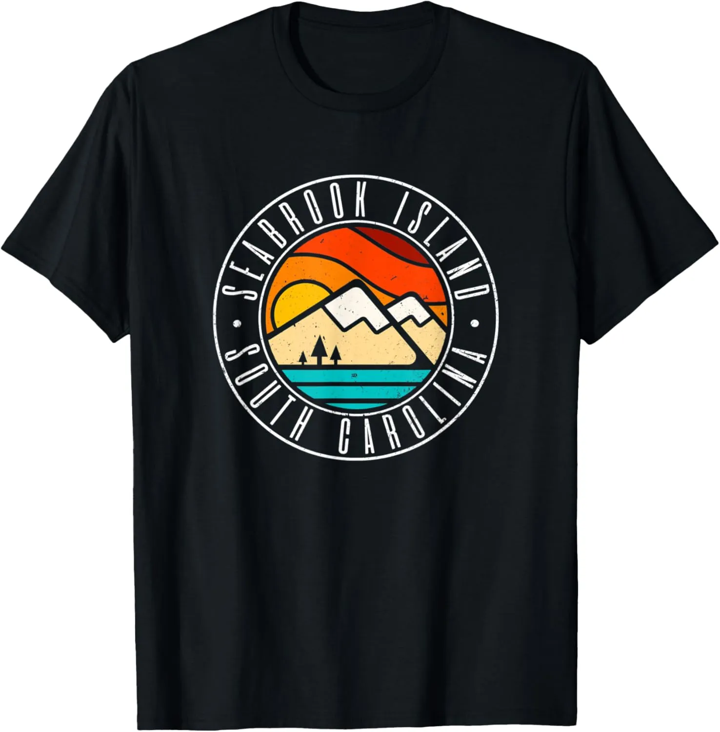 Minimalist Outdoors Seabrook Island South Carolina SC T-Shirt