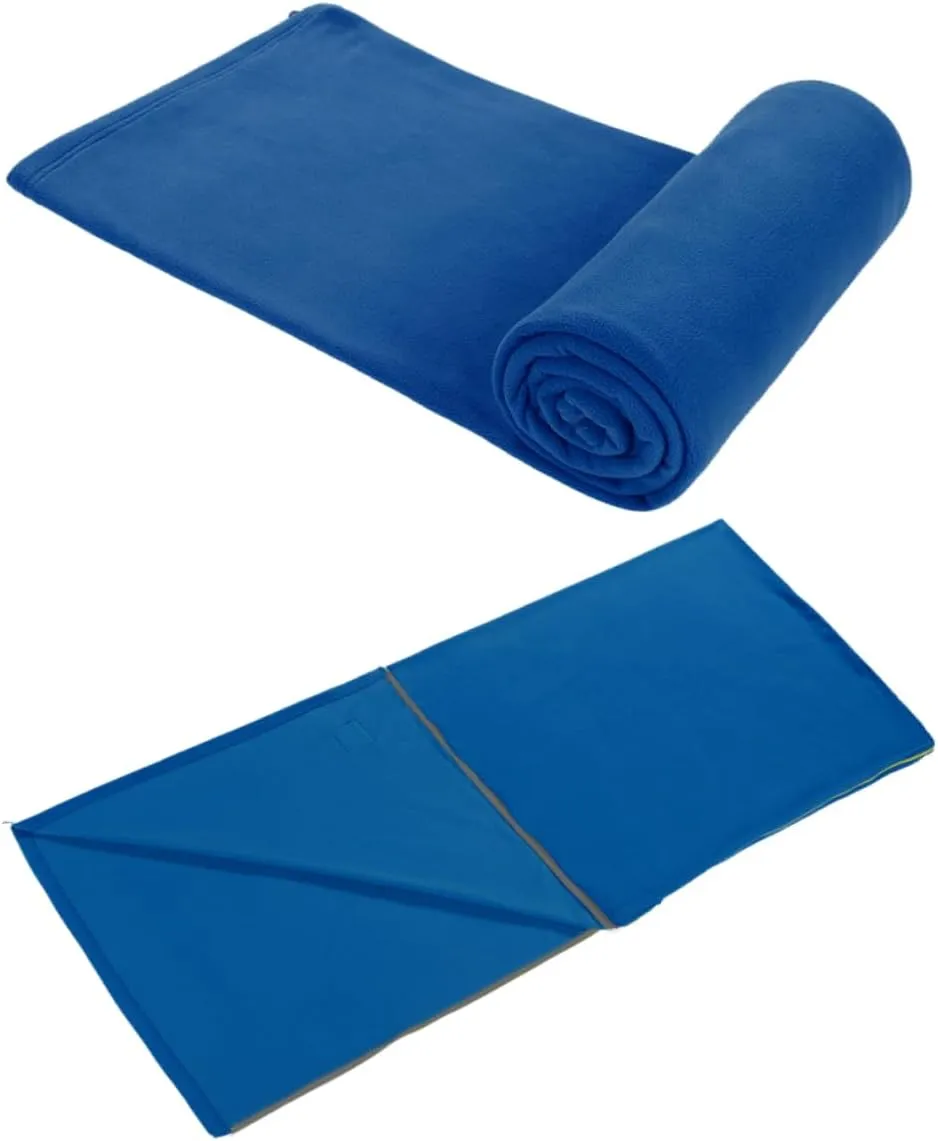 Mipcase Backpacking Sleeping Bag 180x75cm Fleece Lined Lightweight with Storage Bag for Outdoors
