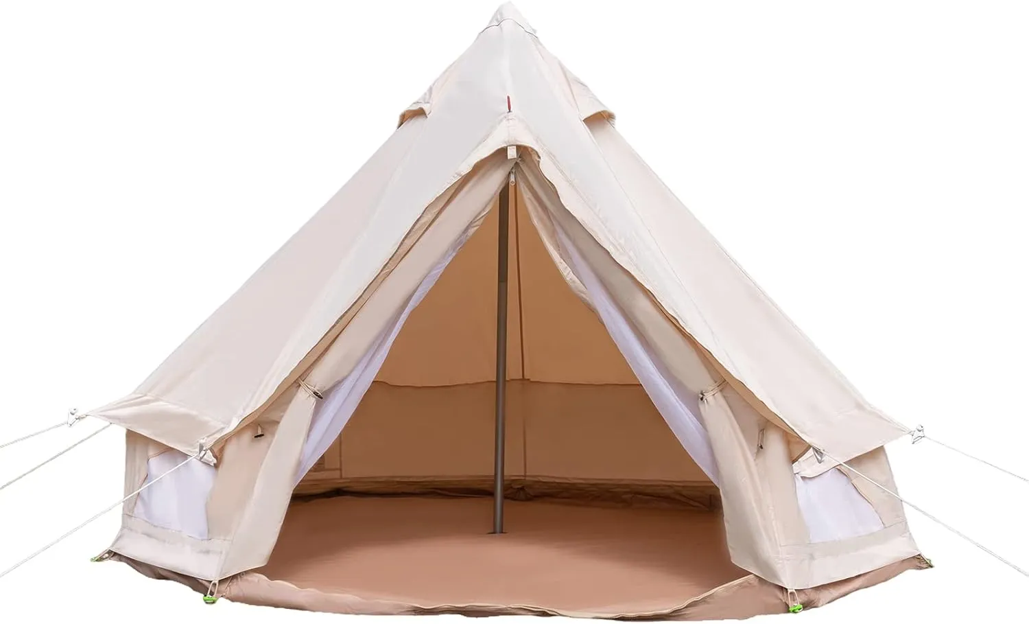 Modern Polyester Cotton Bell Tent, 2-Person, 4 Season, Waterproof, UV Protection, Camping & Hiking