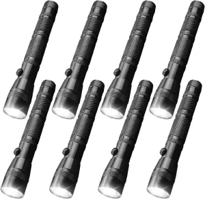 MODOAO LED Pen Flashlight, Bright Mini LED Flashlights with High Lumens, Waterproof Portable Pocket Flash Light for Inspection, Work, Emergency, Camping, and Outdoor Use (8 Pack)