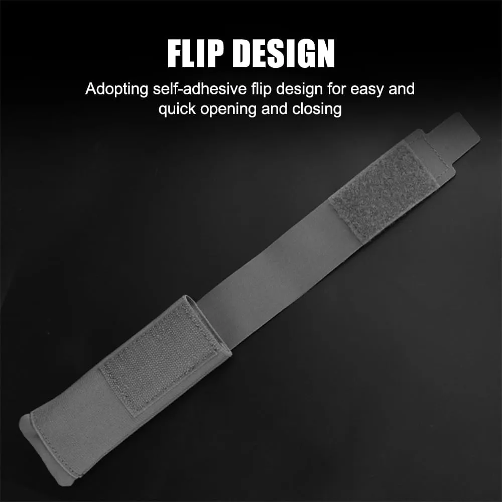 Molle Flashlight Pouch, Waterproof Tactical Flashlight Holster Multifunctional Torch Belt Pouch for Outdoor Activities