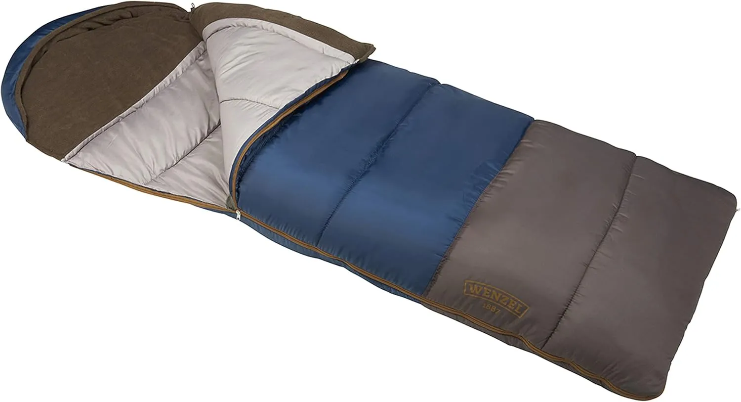 Monterey 30-40F Degree Hooded Camping Warm Weather Sleeping Bag for Adults