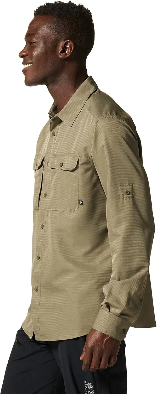 Mountain Hardwear Men's Canyon Long Sleeve Shirt for Camping, Hiking, and Everyday Wear | Moisture-Wicking and Breathable