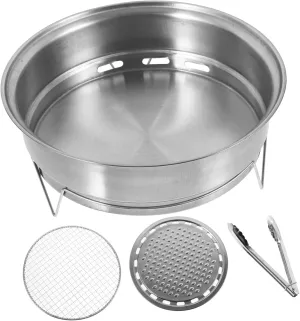 Multi-functional Bbq Grill Outdoor Charcoal Grill Camping Bbq Rack Stainless Steel