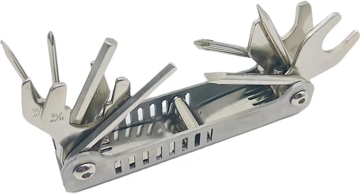Multi-Purpose Diving Multi-Tool Knife Large 12-in-1 Tool Knife and Small 8-in-1 Stainless Steel Multi-Tool Knife are Compact and Portable for Underwater Adventures