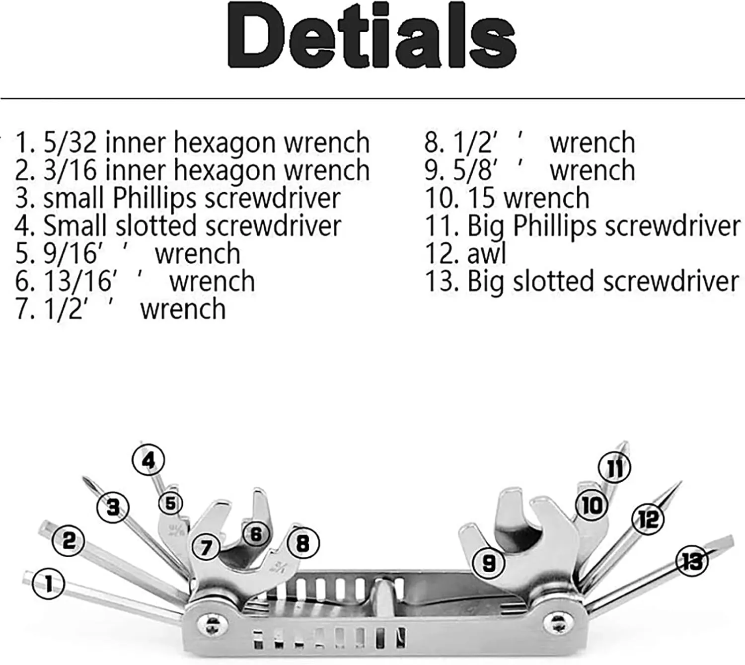Multi-Purpose Diving Multi-Tool Knife Large 12-in-1 Tool Knife and Small 8-in-1 Stainless Steel Multi-Tool Knife are Compact and Portable for Underwater Adventures