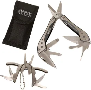 Multi Tool Combo Kit with Multitool Scissors Tool and Pliers Multi-Tool Set, included Nylon Carrying Pouch, Perfect for Homeowners, Hunting, Fishing, Outdoors, Camping, EDC (Stainless Steel)