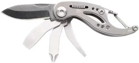Multi-Tool Folding Knife, Gray, 6 Function, Mfr: 31-000206-A