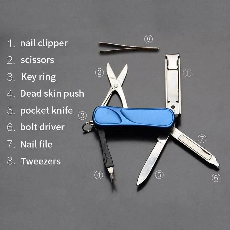 Multi-Tool Keychain - 10-in-1 Stainless Steel EDC Tool