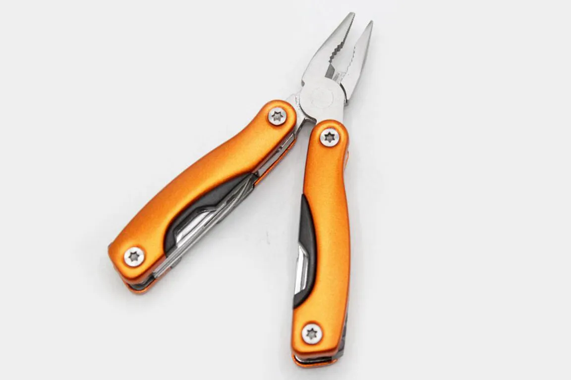 Multi-Tool Orange Folding Pliers Pocket Kit (KC5307)