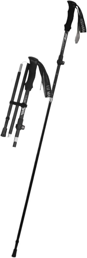 Multifunctional Folding Hiking Poles - Non-Slip Walking Stick for Outdoor Adventures