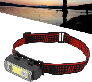 Multifunctional Headlight, USB Headlamp, Rechargeable Headlamp Super Bright Head Torch for Outdoor Camping Fishing Running