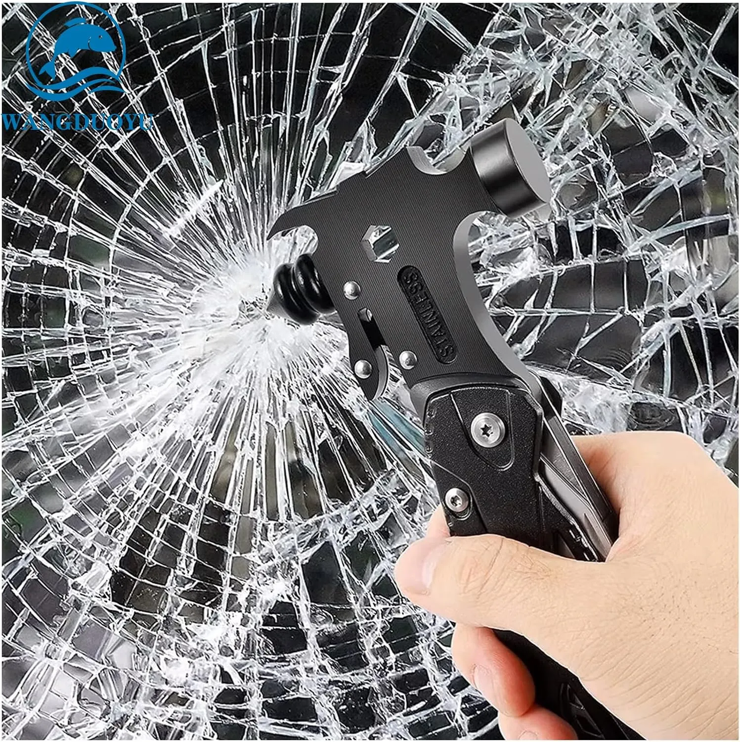 Multifunctional Wrench Folding Portable Pliers Car Outdoor Emergency Camping Home Repair Tool Holiday Gift (MS034FG)