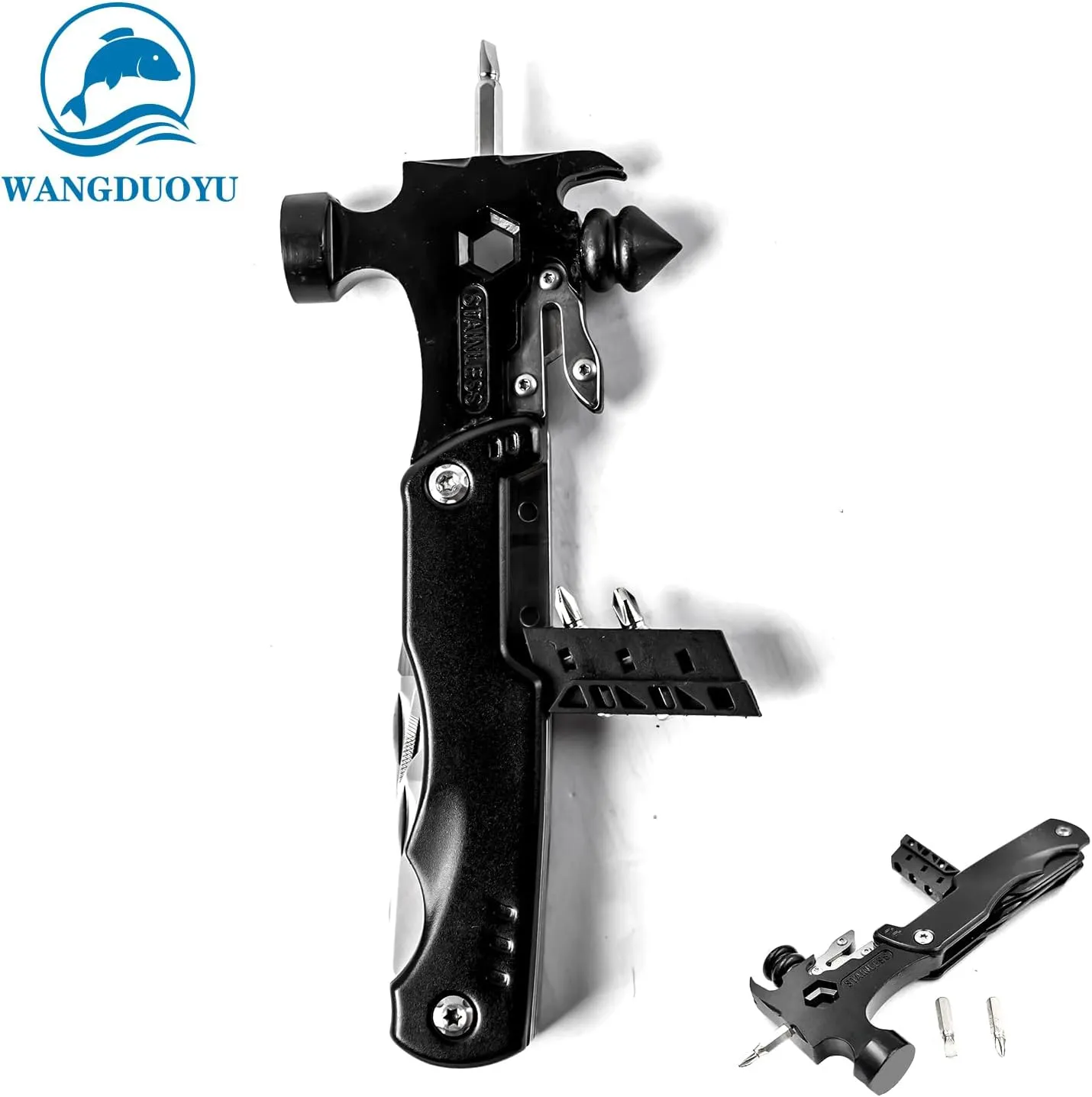 Multifunctional Wrench Folding Portable Pliers Car Outdoor Emergency Camping Home Repair Tool Holiday Gift (MS034FG)