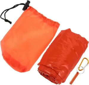 Multipurpose Thermal Sleeping Bag Waterproof Camping Blanket Drawstring for Hiking Survival Gear