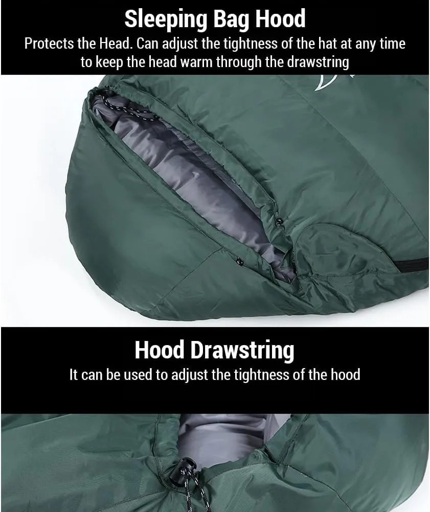 Mummy Sleeping Bag Winter Outdoor Backpacking Sleeping Bag for Camping Hiking