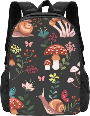 Mushrooms Lightweight Packable Backpack Travel Casual Large Capacity Daypack Foldable Backpack For Men Women