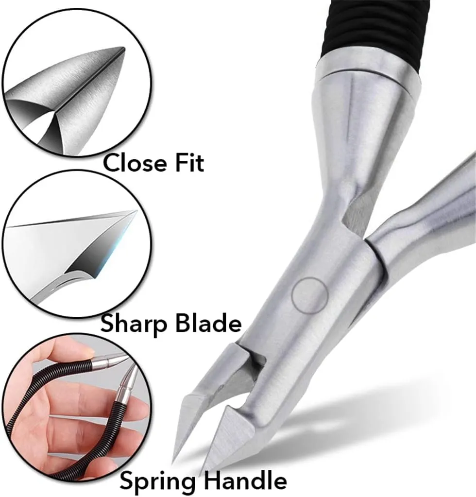 nail clippers, Stainless Steel Cuticle Scissors Nail Cuticle Pusher Cutter Nipper Clipper Dead Skin Remover Manicure Nail Art Tool
