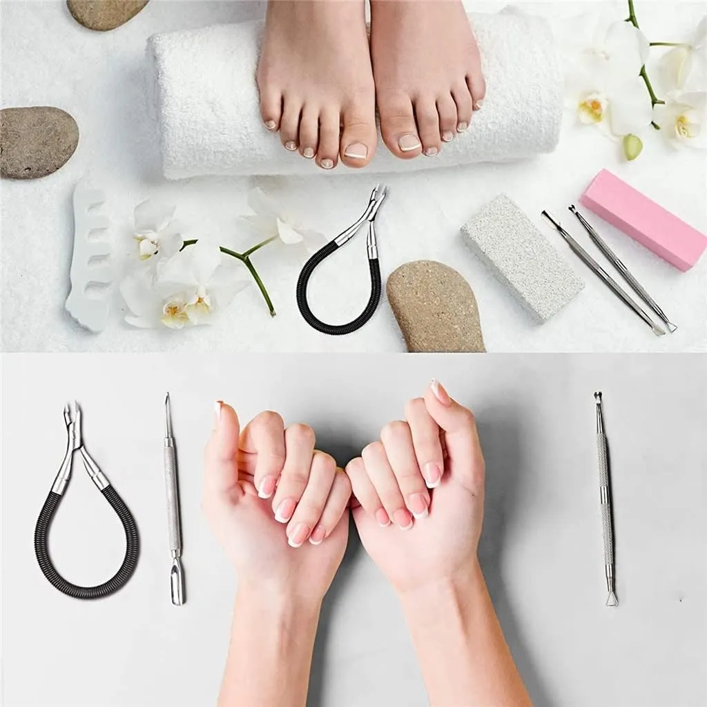 nail clippers, Stainless Steel Cuticle Scissors Nail Cuticle Pusher Cutter Nipper Clipper Dead Skin Remover Manicure Nail Art Tool