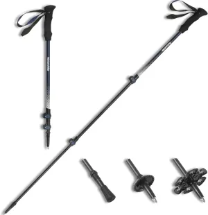 Naturehike 1 Piece 3K Carbon Fiber Trekking Pole-Collapsible and Telescopic 3 Section Ultralight Hiking Pole for Women Men Walking Pole Travel Backpacking Camping