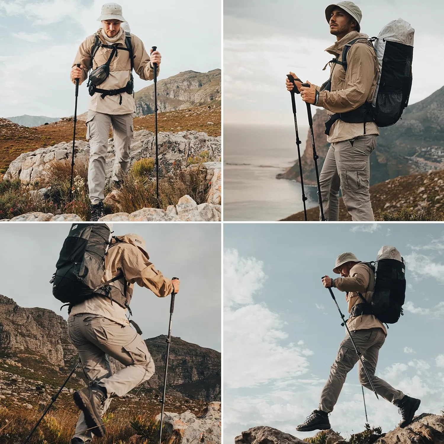 Naturehike 1Piece 7075 Aluminum Trekking Pole, Retractable Lightweight Hiking Pole with Wristbands and EVA Grips, Trekking Pole for Mountaining, Backpacking, Walking, Trekking