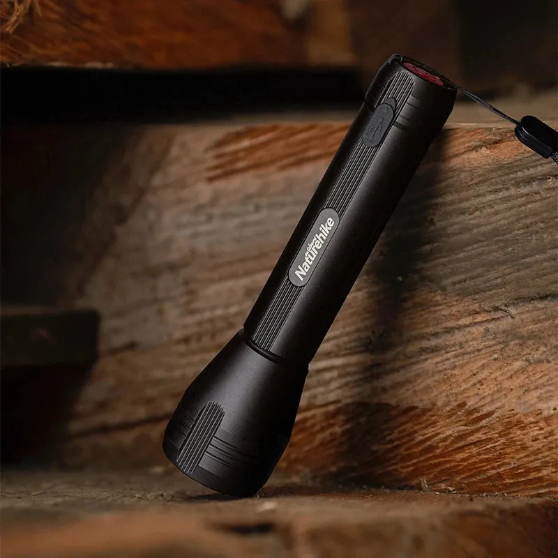Naturehike 5W 500LM Tactical Flashlight 2600mAh USB Rechargeable 100-230m Mini Torch Light Torch Lantern Spotlight