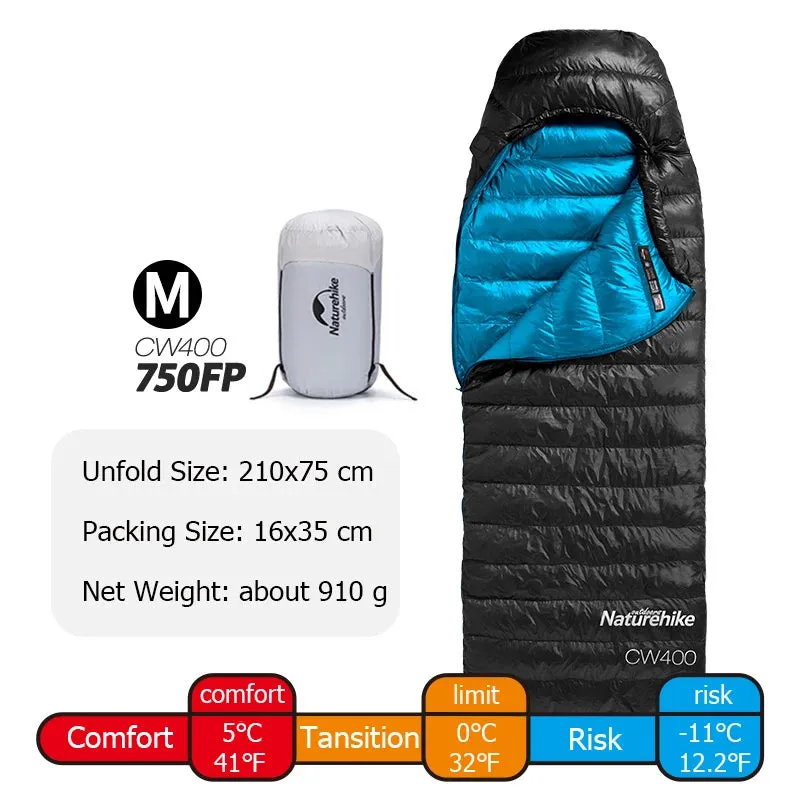 Naturehike CW400 Goose Down Sleeping Bag – Waterproof, Lightweight, and Ultra-Warm