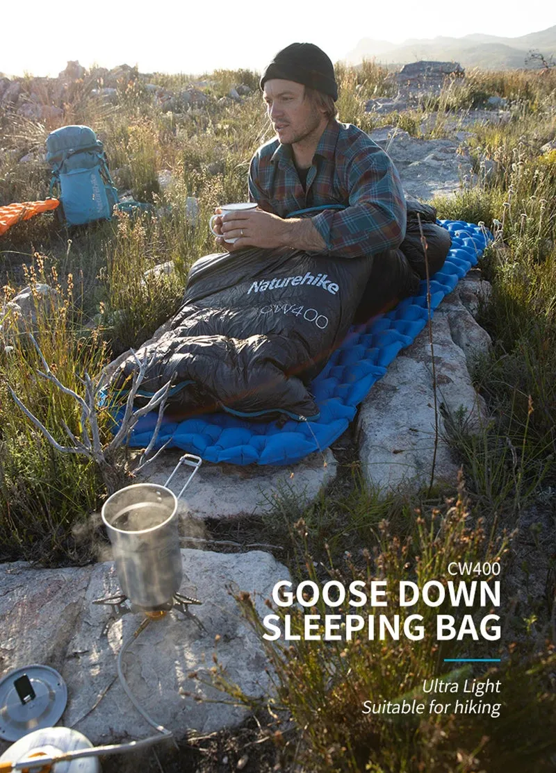 Naturehike CW400 Goose Down Sleeping Bag – Waterproof, Lightweight, and Ultra-Warm