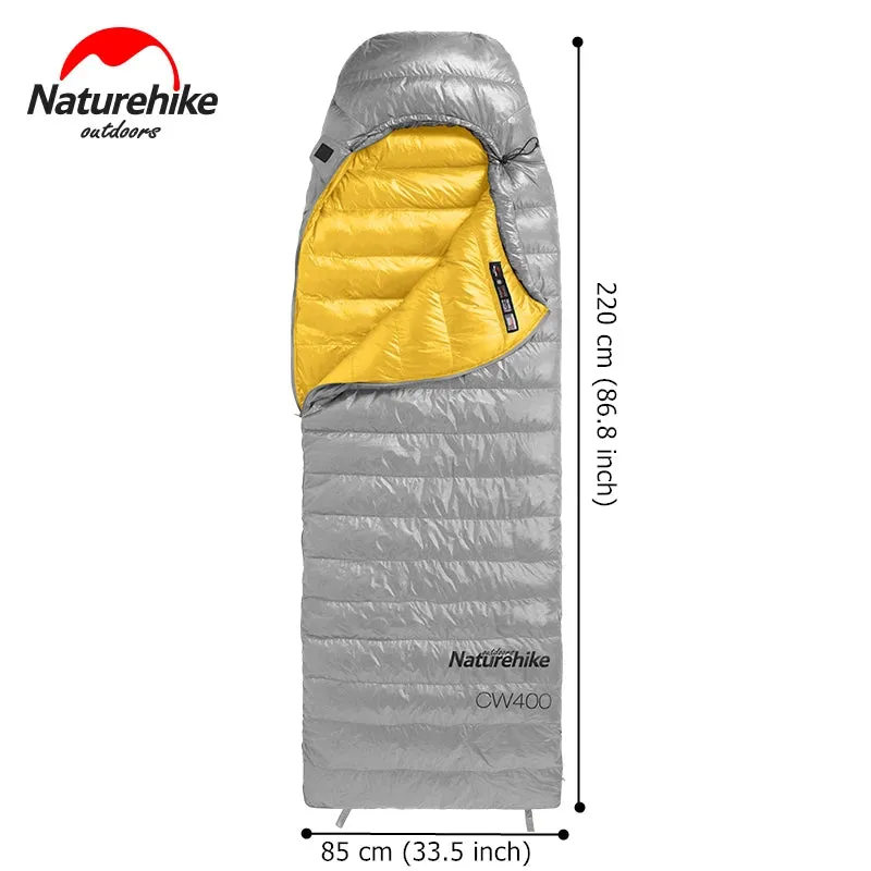 Naturehike CW400 Goose Down Sleeping Bag – Waterproof, Lightweight, and Ultra-Warm