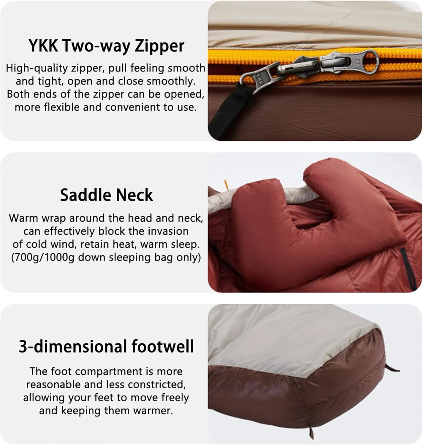 Naturehike Ultralight 650FP Duck Down Mummy Sleeping Bag-Suitable 38.8~-42.1℉, 20D Nylon Waterproof Sleeping Bag with Compact Compression Bag for Camping, Backpacking, Hiking